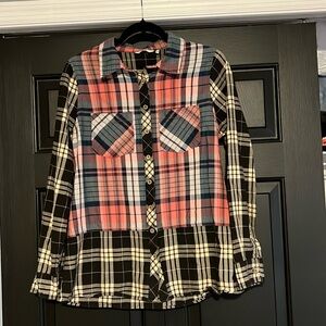 BKE plaid button down